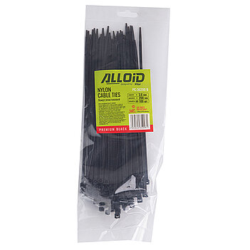 Хомут нейлоновый Alloid 3,6 х 200 мм 100 шт. (PC-36200 B)