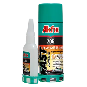 Клей с активатором для экспресс-склейки Akfix 705 500 мл/125 г (GA066)