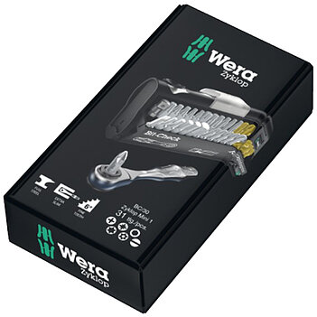 Набор бит WERA Bit-Check 30 Zyklop Mini 1 1/4" 31 шт. (05073640001)