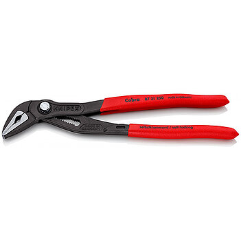 Клещи переставные KNIPEX Cobra ES Cr-V 250 мм с кнопочным фиксатором (87 51 250)