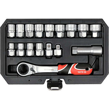 Набір інструментів Yato  3/8", 1/2" SPLINE 17 шт. 12PT (YT-38653)