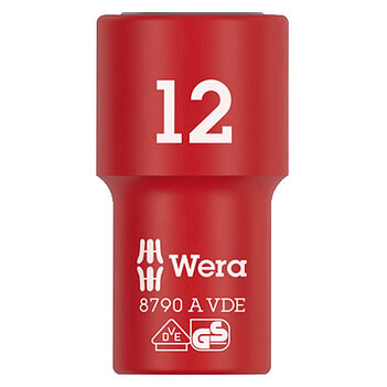 Головка торцева 6-гранна діелектрична WERA 8790 A VDE 1/4" 12 мм (05005938001)