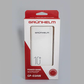 Пoвepбaнк Grunhelm GP-03AW 10000 mAh (108764)