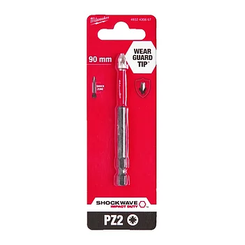 Біта ударна Pozidriv Milwaukee Shockwave Impact Duty 1/4" PZ2 1 шт. (4932430867)