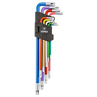 Набор ключей Torx Г-образных TOPEX Cr-V 9 ед. (35D969)