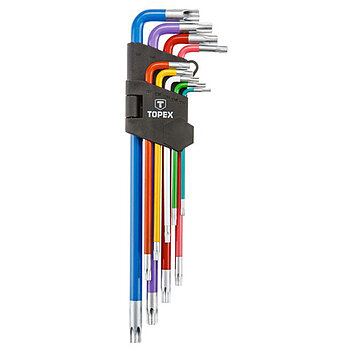 Набор ключей Torx Г-образных TOPEX Cr-V 9 ед. (35D969)