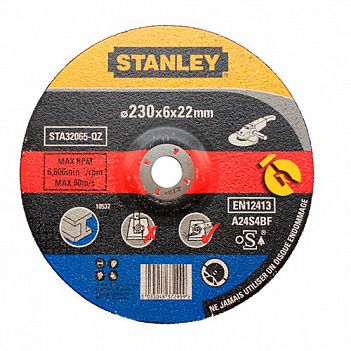 Круг зачисний по металу Stanley 230x6х22.2 мм (STA32065)