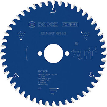 Диск пильный по дереву Bosch Expert Wood 165х1,6x30мм (2608644027)