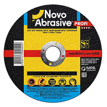 Круг отрезной по металлу NOVOABRASIVE Profi 150x2,5x22,23 мм (WM15025)