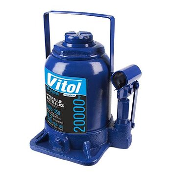 Домкрат гидравлический бутылочный VITOL 20 т (DB-20002H / JX0111)