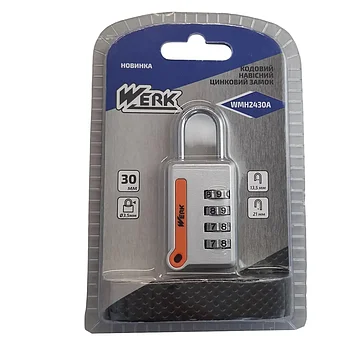 Замок навесной кодовый Werk WMH2430A (157507)