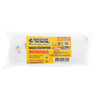 Мінівалик малярний MASTERTOOL Microfiber поролоновый 6х30х100 мм (92-4004)