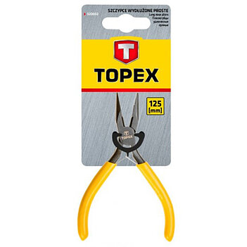 Длинногубцы прямые прецизионные TOPEX 125 мм (32D032)