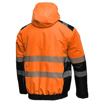 Куртка утеплена сигнальна Hoegert MILA розмір XXL/56 (HT5K348-2XL)