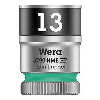 Головка торцевая 6-гранная WERA Zyklop 8790 HMB HF Cr-V 3/8" 13 мм с фиксирующей функцией (05003747001)