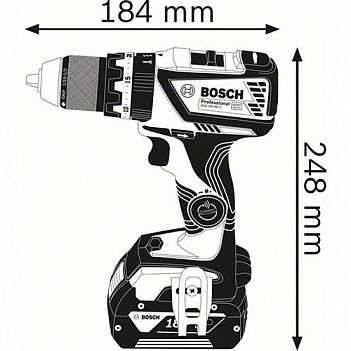 Аккумуляторная ударная дрель-шуруповерт Bosch GSB 18V-60 C (06019G2100)