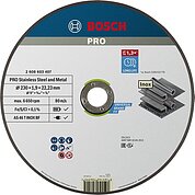 Круг отрезной по металлу Bosch PRO Stainless Steel and Metal 230 x 1,9 x 22,23 мм (2608603407)