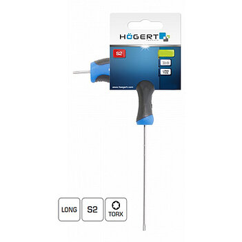 Ключ Torx Security Г-подібний з отвором довгий Hoegert S2 ТT30 (HT1W874)