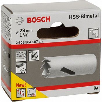 Коронка по металлу и дереву Bosch HSS-Bimetal 29мм (2608584107)