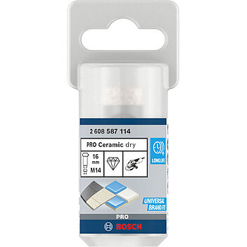 Коронка по кераміці Bosch PRO Ceramic dry 16 мм (2608587114)