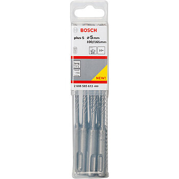 Бур по бетону Bosch SDS-Plus-5 5,0x100x165 мм 10 шт. (2608585613)