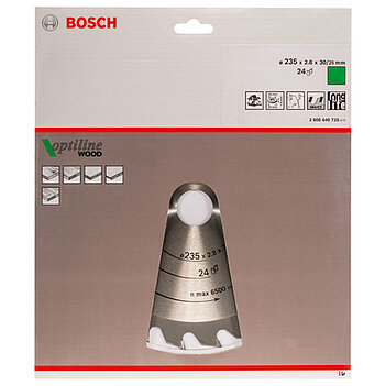 Диск пильный по дереву Bosch Optiline Wood 235x30х1,8мм (2608640725)