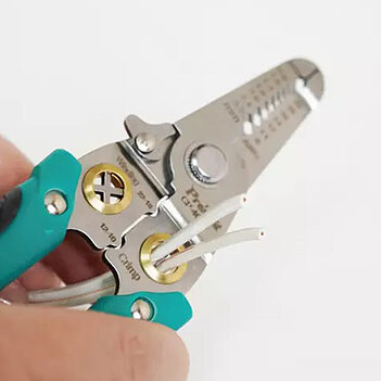 Клещи для снятия изоляции и обжима клемм Pro'sKit 190 мм (CP-406S)