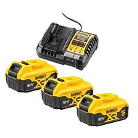 Аккумулятор Li-Ion DeWalt 18,0В 3шт. + зарядное устройство (DCB1104P3)