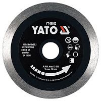 Диск алмазний суцільний Yato 125x22.2x1.6 мм (YT-59952)