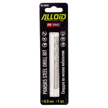 Сверло по металлу Alloid Pro HSS-Co 6,0х93 мм 1 шт. (DB-35060)