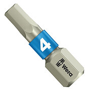 Бита Hex WERA 3840/1 TS 1/4" 4,0 мм 1 шт. нержавеющая сталь (05071074001)