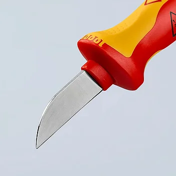 Нож для снятия изоляции диэлектрический KNIPEX 190 мм 1000V VDE (98 52)