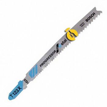Полотно пиляльне по металу Bosch Progressor for Metal Т 123 Х, HSS, 5 шт (2608638473)