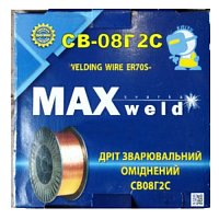 Проволока сварочная омедненная Maxweld СВ08Г2С 1,0мм 15,0 кг (111919)
