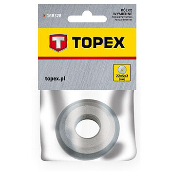 Ролик для плиткоріза TOPEX 22,0 х 5,0 х 2,0 мм (16B328)