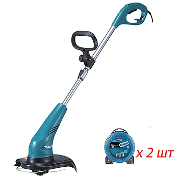 Тример електричний Makita + волосінь 1,65 мм/15 м 2 шт. (SET-UR3000-0726)