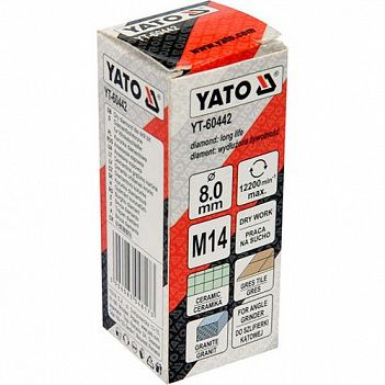 Коронка по керамике Yato 8 мм (YT-60442)