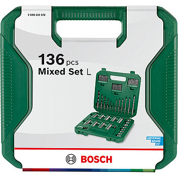 Набір біт і свердел Bosch Mixed Set L 136 шт. (2608522570)
