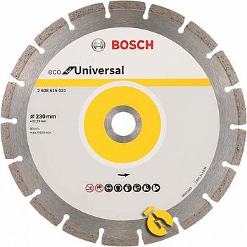 Диск алмазный сегментированный Bosch ECO Universal 230х22,23 мм (2608615031)
