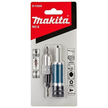 Держатель бит со сверлом Makita Quad Driver N6 2в1 1/4" х 1/4" (D-73209)