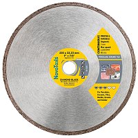Диск алмазний суцільний NovoTools Standard 230х22,23 мм (DBS230/C)
