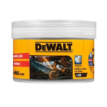 Круг отрезной по металлу DeWalt 125х1,0х22,23 мм 50 шт (DT20598)