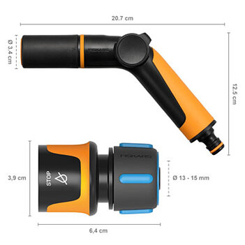 Пістолет для поливу Fiskars + конектор з автостопом (1065493)