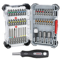 Викрутка з набором біт Bosch Extra Hard Screwdriver Bit Set 44+1 шт. (2607017732)