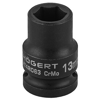 Головка торцевая 6-гранная ударная Hoegert Cr-Mo 1/2" 13 мм (HT4R063)