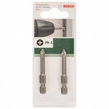 Бита Phillips Bosch 1/4" PH1 2шт (2609255919)