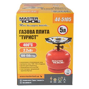 Плита газовая портативная MASTERTOOL (44-5105)