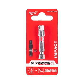 Переходник для шуруповерта ударный Milwaukee Shockwave 1/4'' х 1/4" (4932471826)