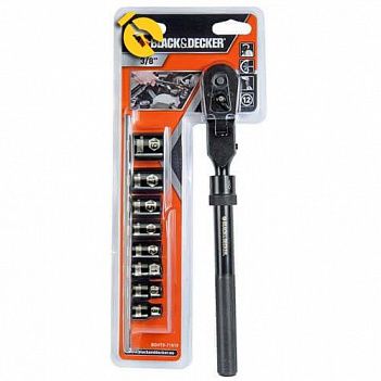 Набор инструмента Black&Decker 3/8" 9 ед. (BDHT0-71619)