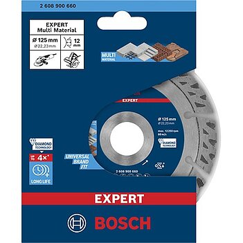 Диск алмазный сегментированный Bosch Multi Material 125х22,23 мм 1 шт. (2608900660)